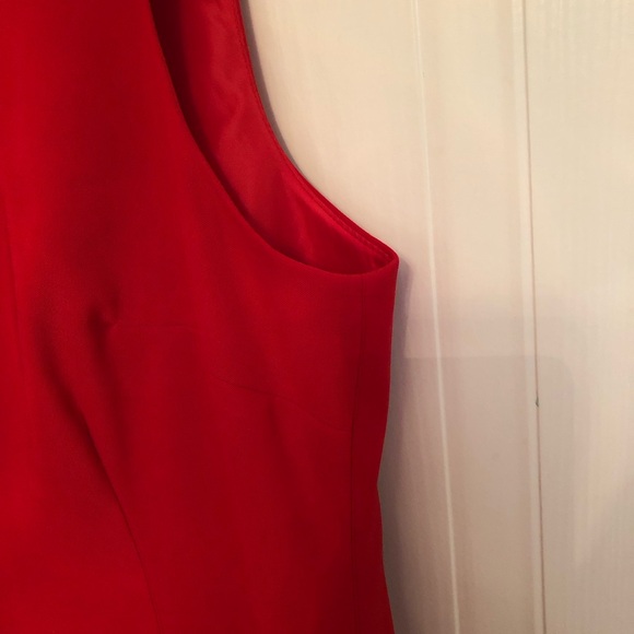 SHEATH DRESS MARIO SERRANI ITALY DRESS Elegant Red Sleeveless Dress - Picture 5 of 11